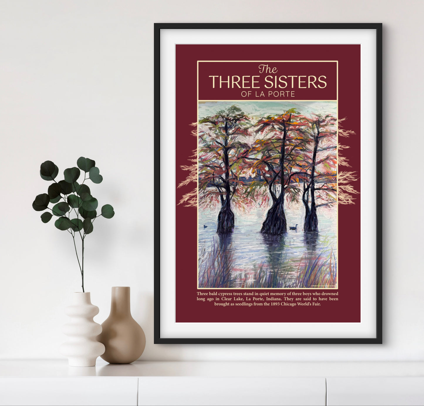The Three Sisters of La Porte – Vintage Style Poster Print