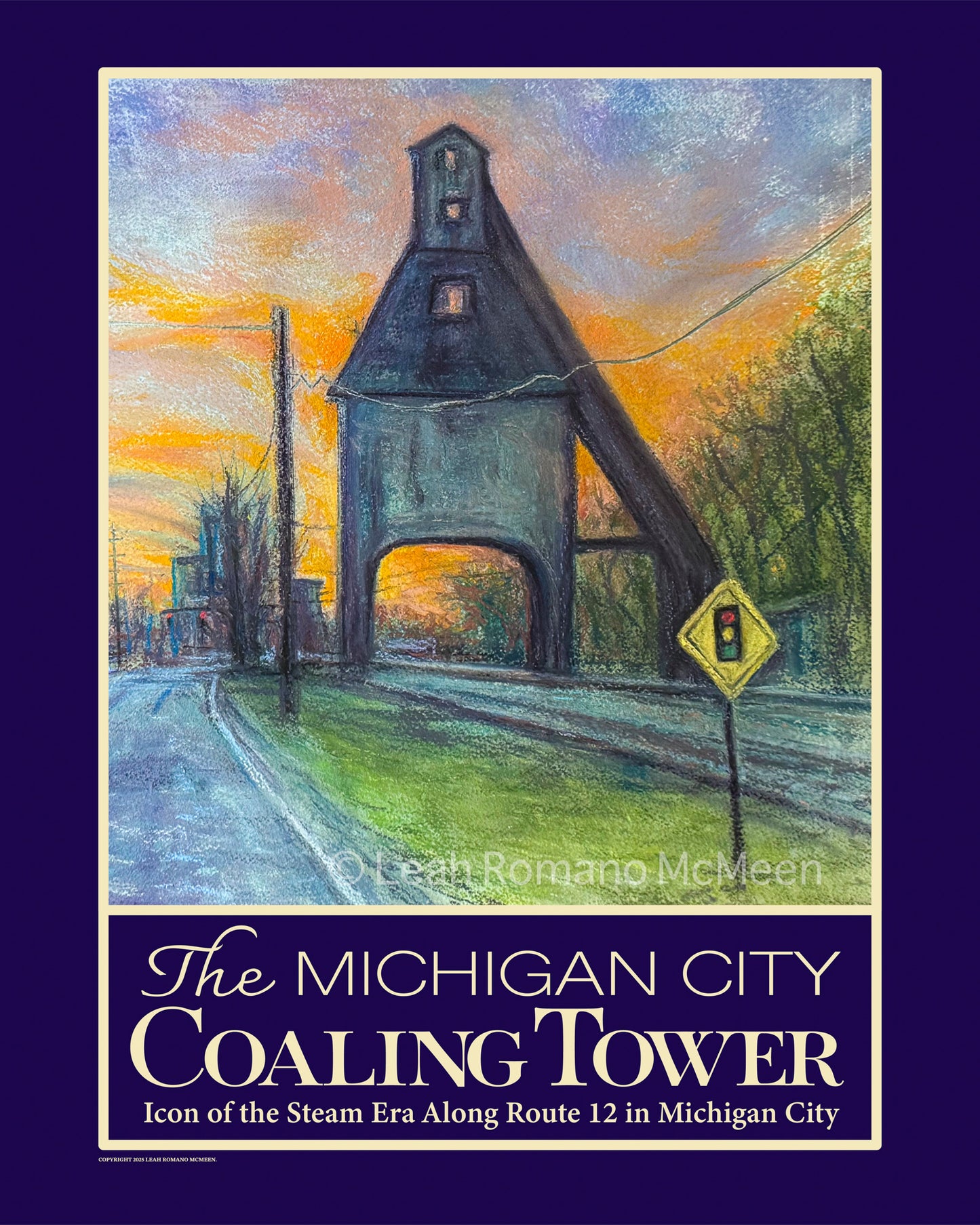 Last Light of the Coaling Tower - Poster