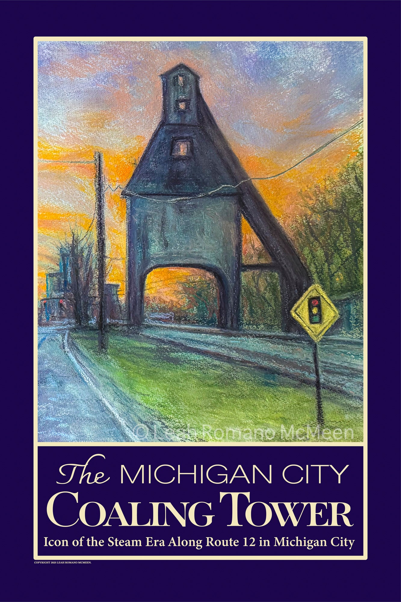 Last Light of the Coaling Tower - Poster