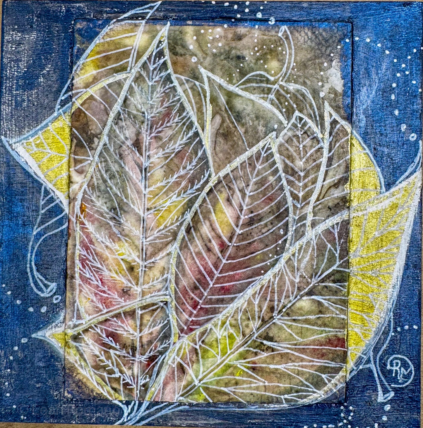 Eco Botanical Leaf Medley Blue