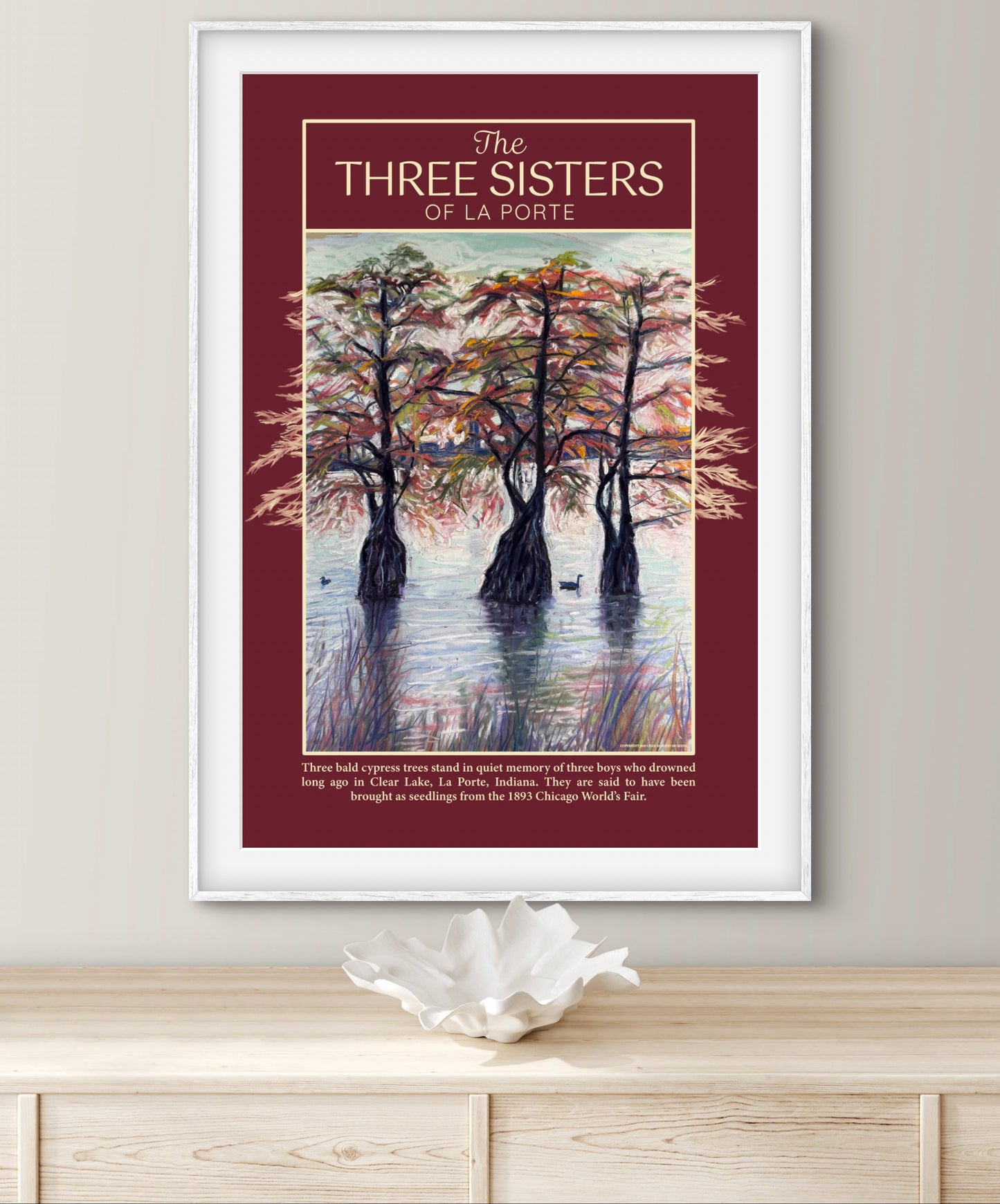 The Three Sisters of La Porte – Vintage Style Poster