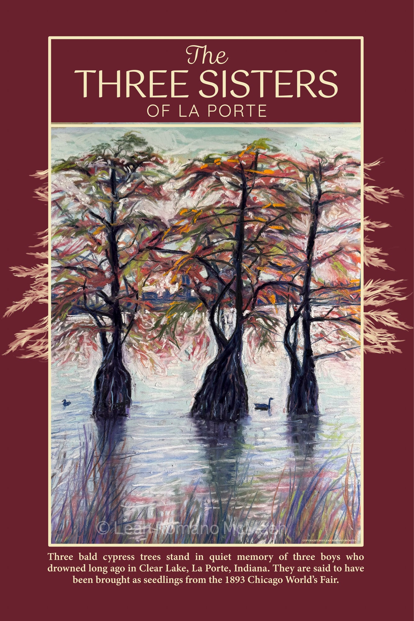 The Three Sisters of La Porte – Vintage Style Poster