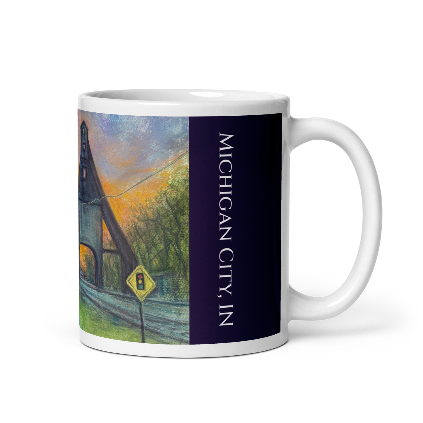 The Coaling Tower of Michigan City Mug