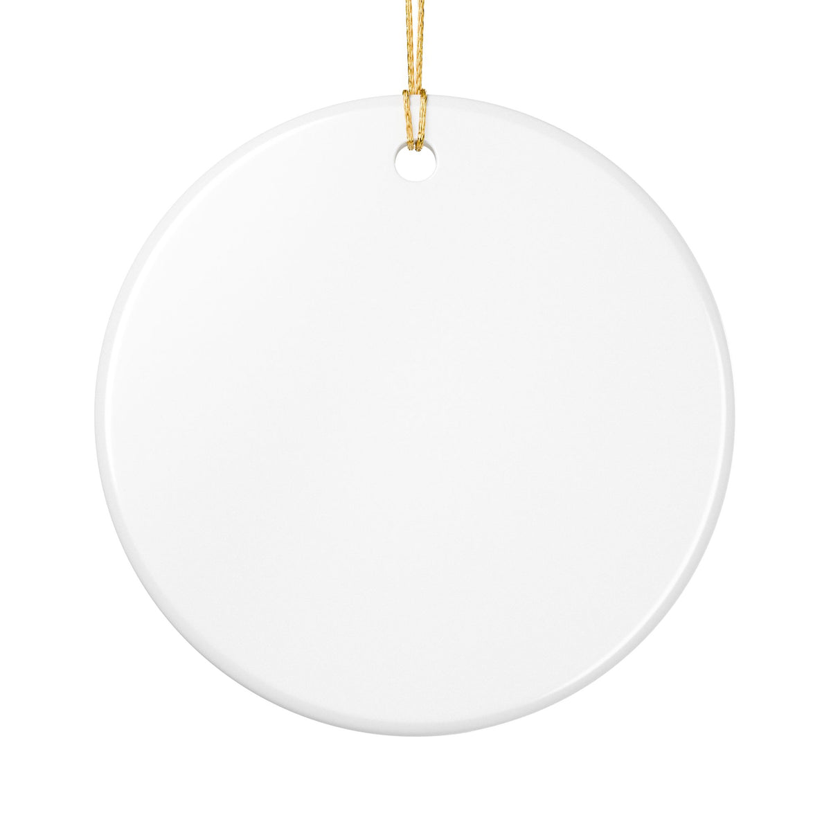 Tree on Route 20 Ceramic Ornament