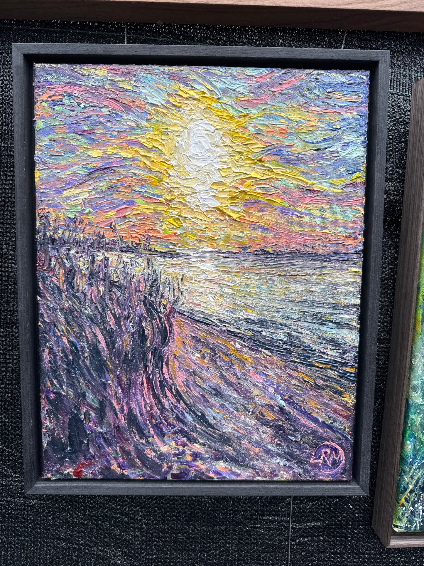 Lavender And Gold Painting