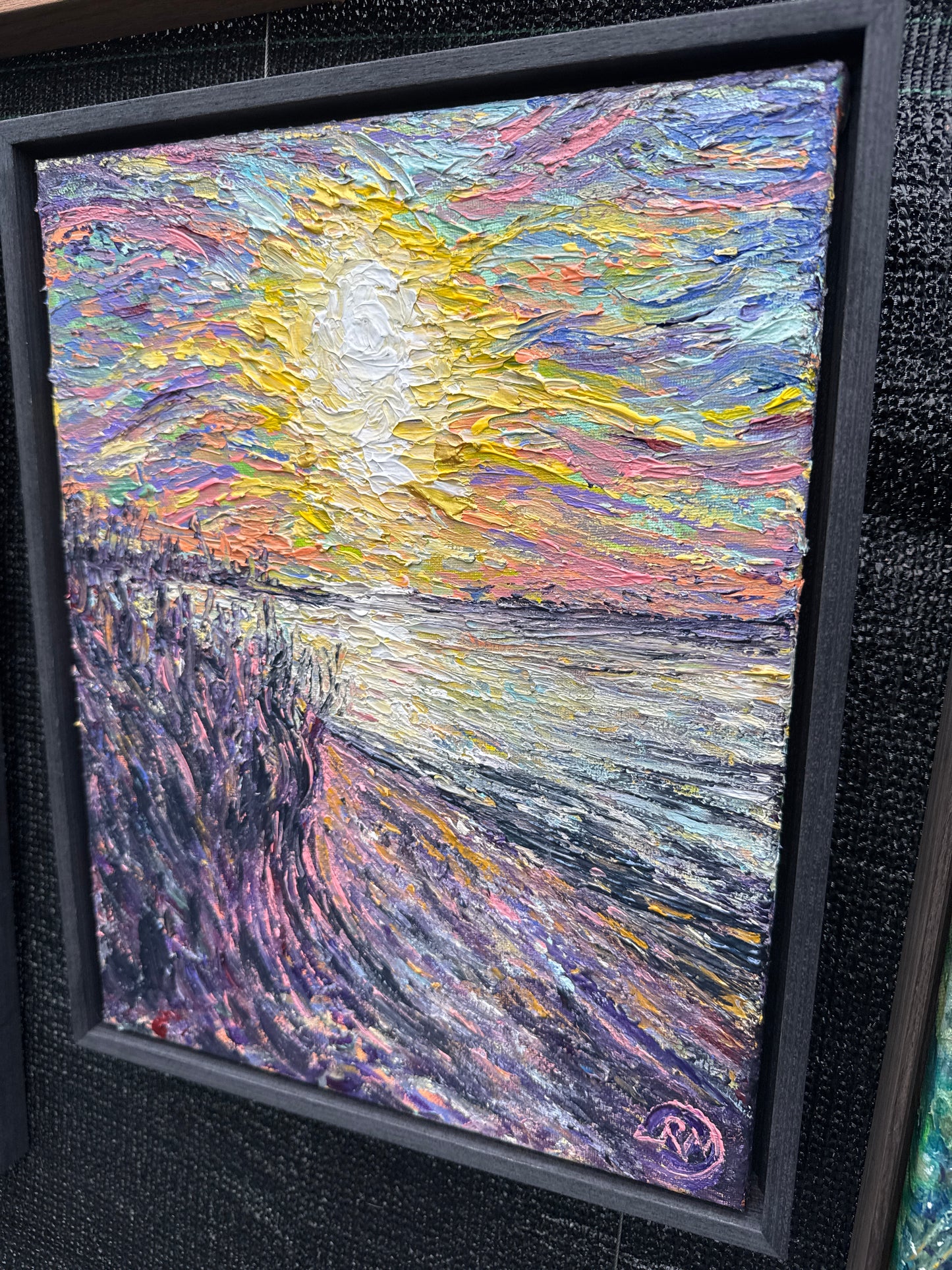 Lavender And Gold Painting