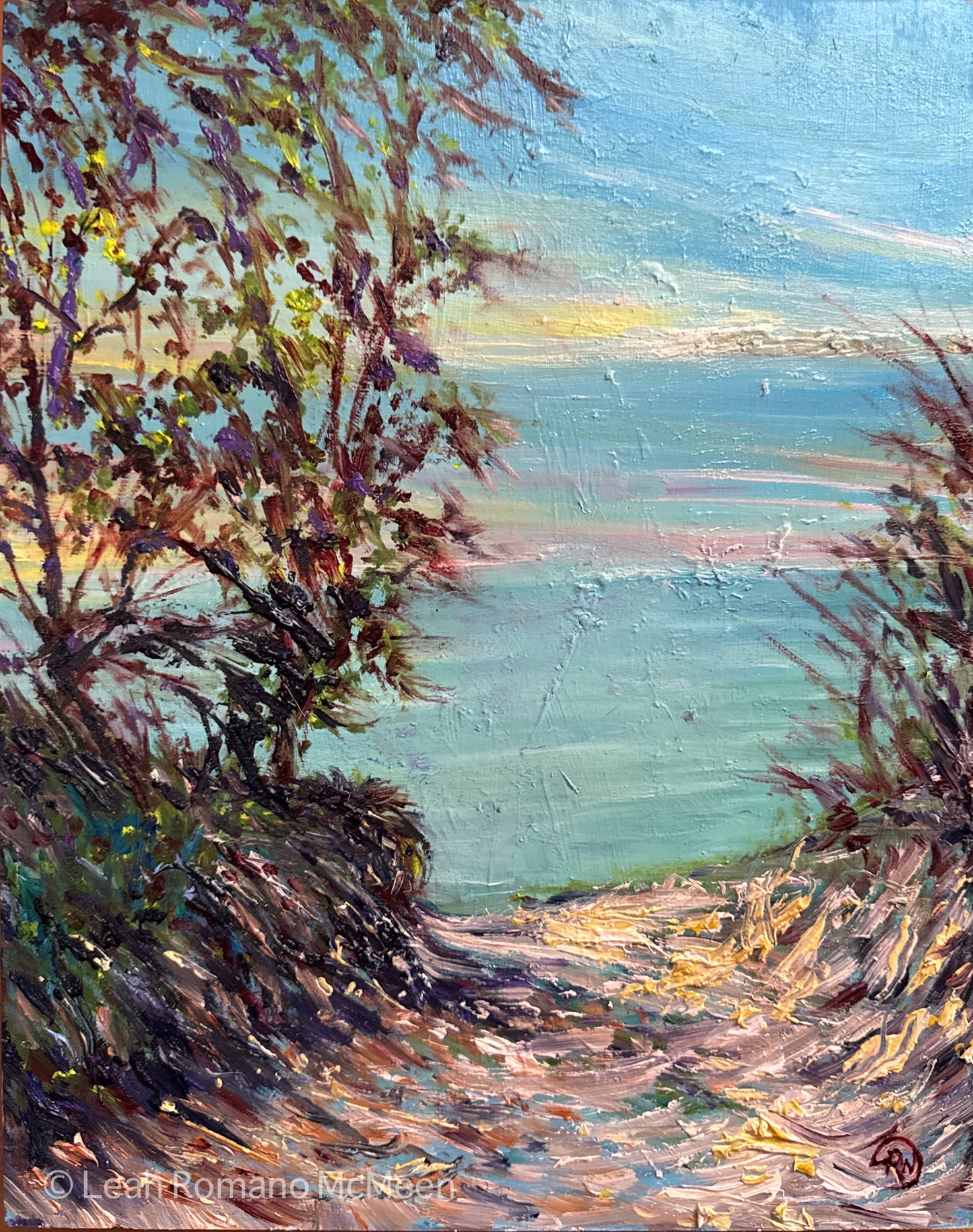 Dune Beach Path - Original Oil Painting