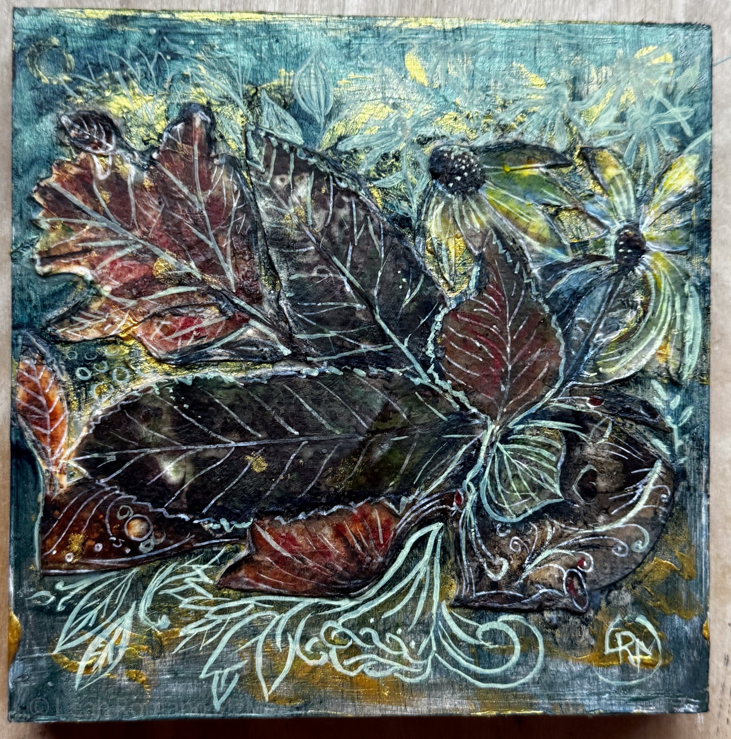 Eco Botanical Leaf Medley Green