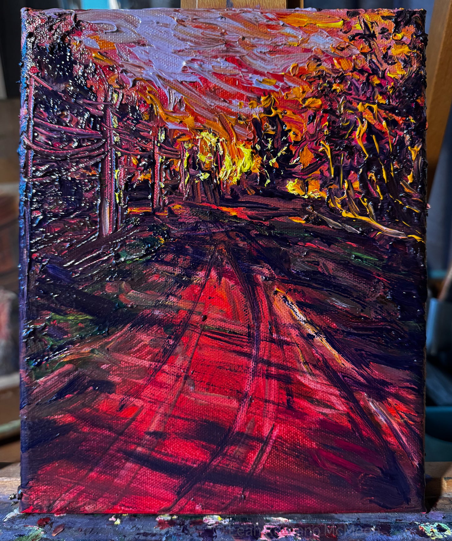 Fiery Sunset Road
