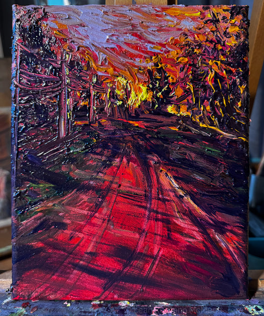 Fiery Sunset Road