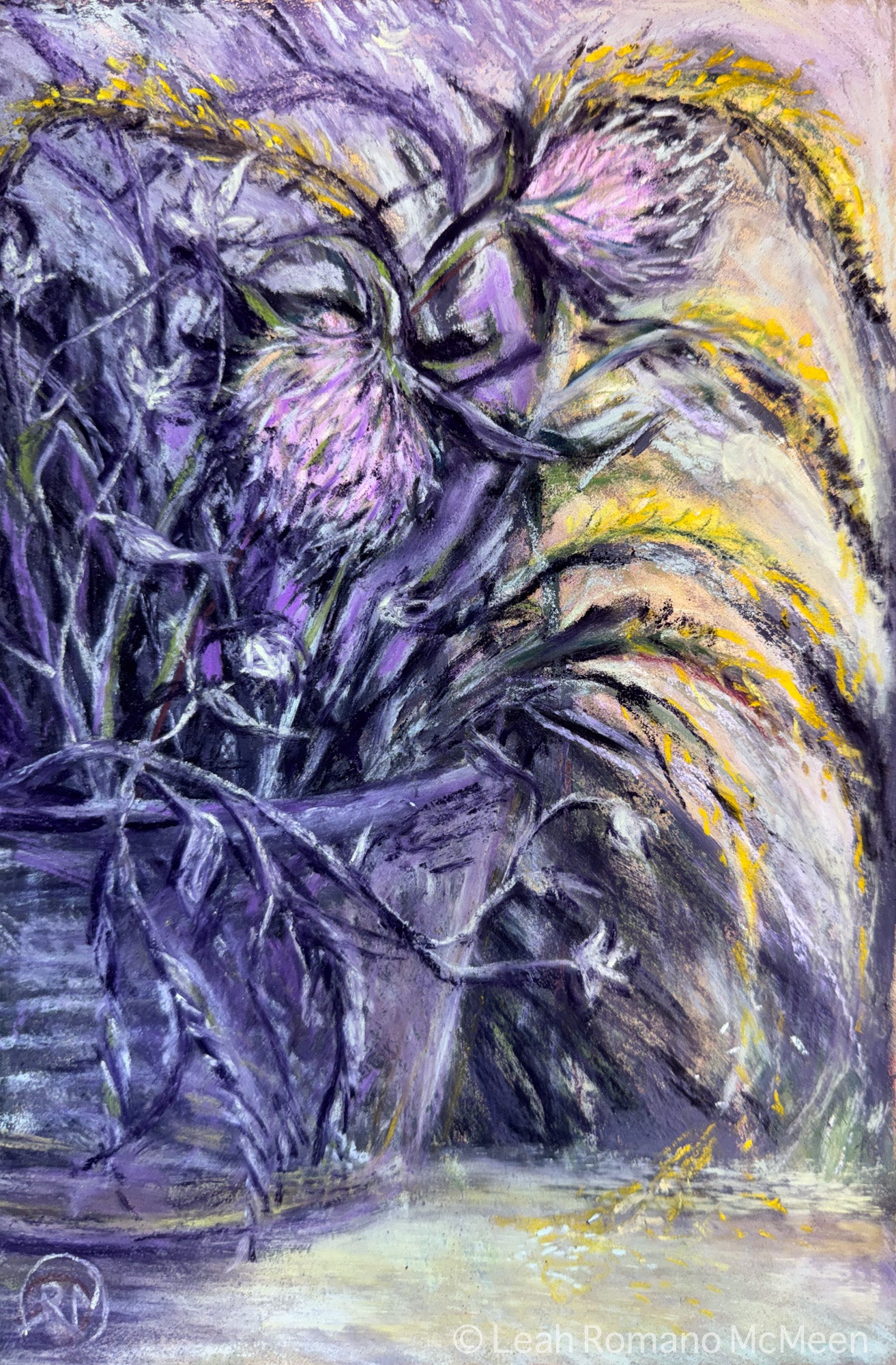 Glimmer Of Goldenrod And Clover Soft Pastel Giclée Print