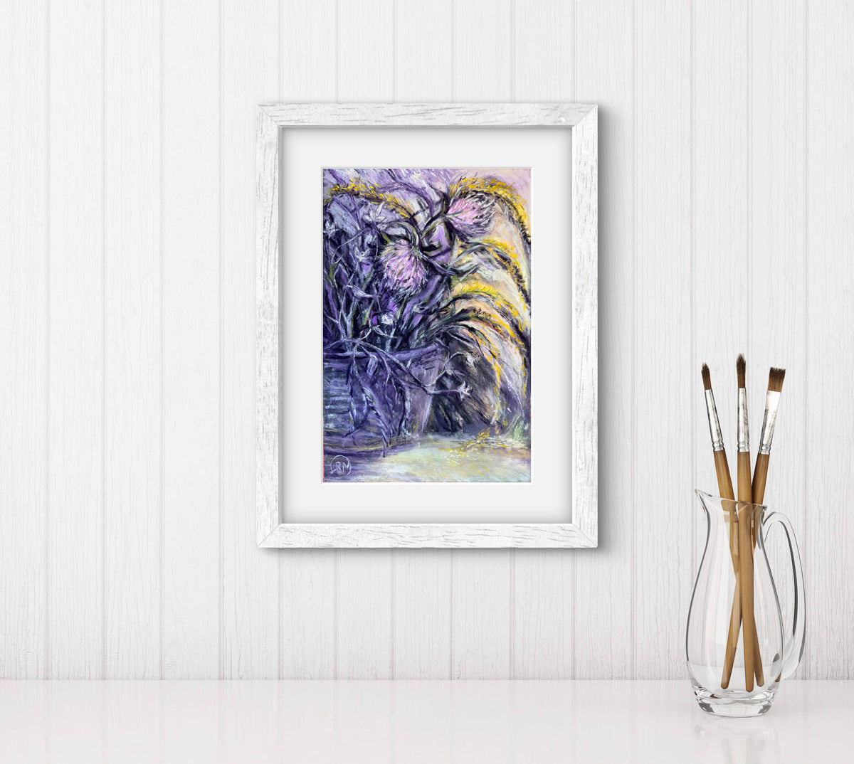Glimmer Of Goldenrod And Clover Soft Pastel Giclée Print