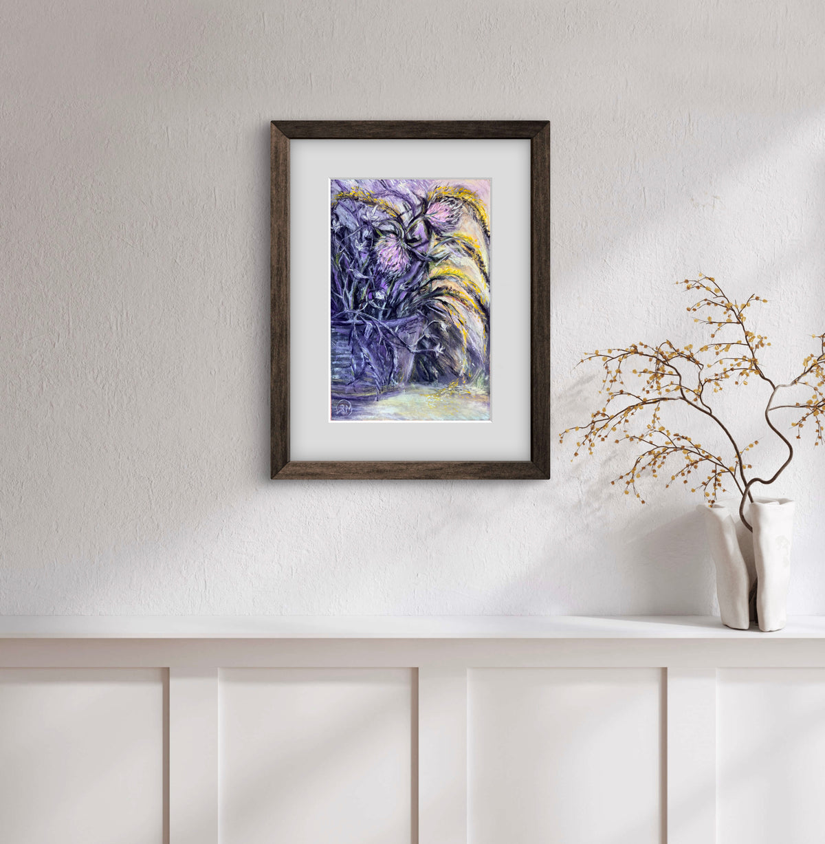 Glimmer Of Goldenrod And Clover Soft Pastel Giclée Print