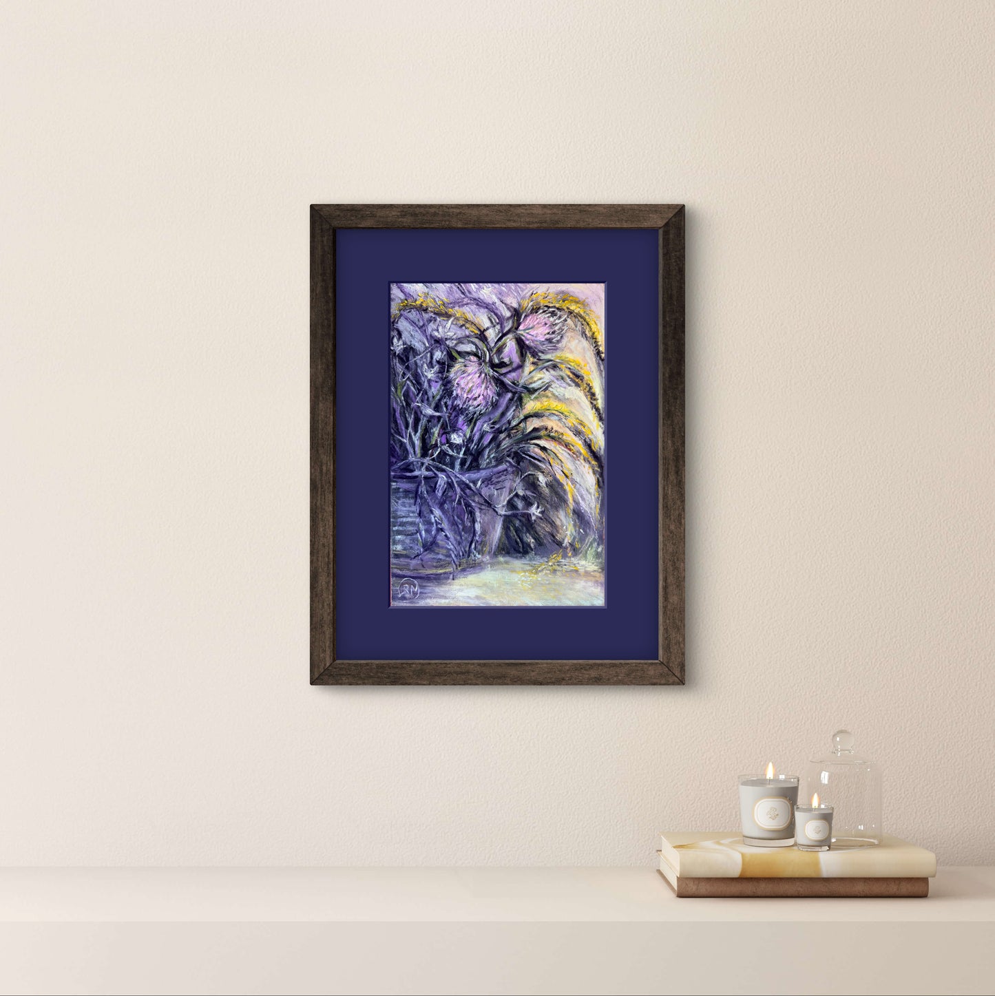 Glimmer Of Goldenrod And Clover Soft Pastel Giclée Print