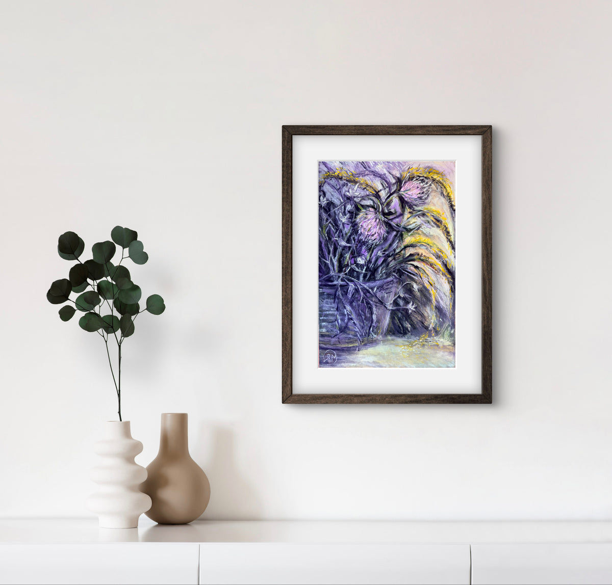 Glimmer Of Goldenrod And Clover Soft Pastel Giclée Print