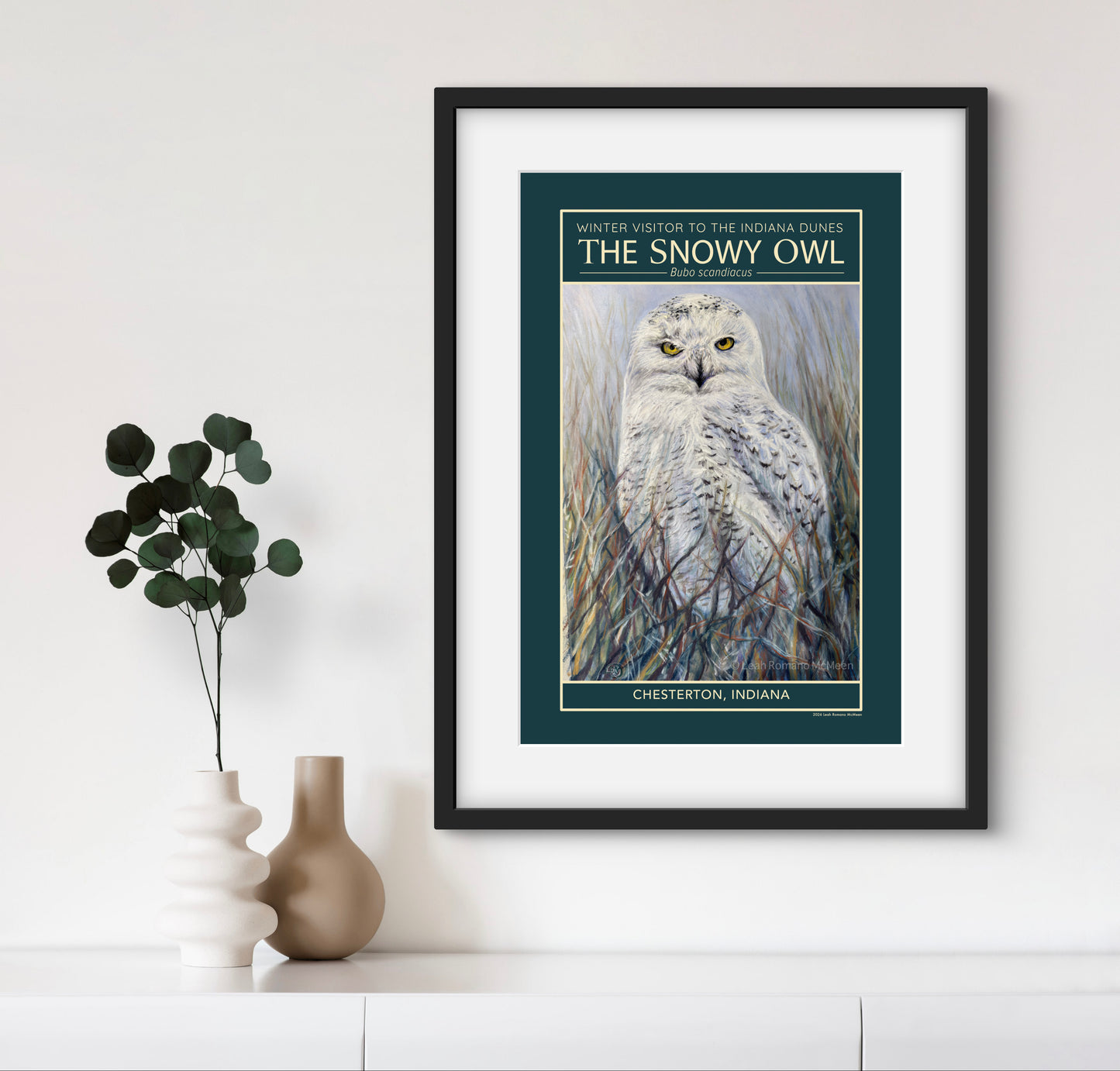 Snowy Owl Winter Visitor WPA Poster And Art Print