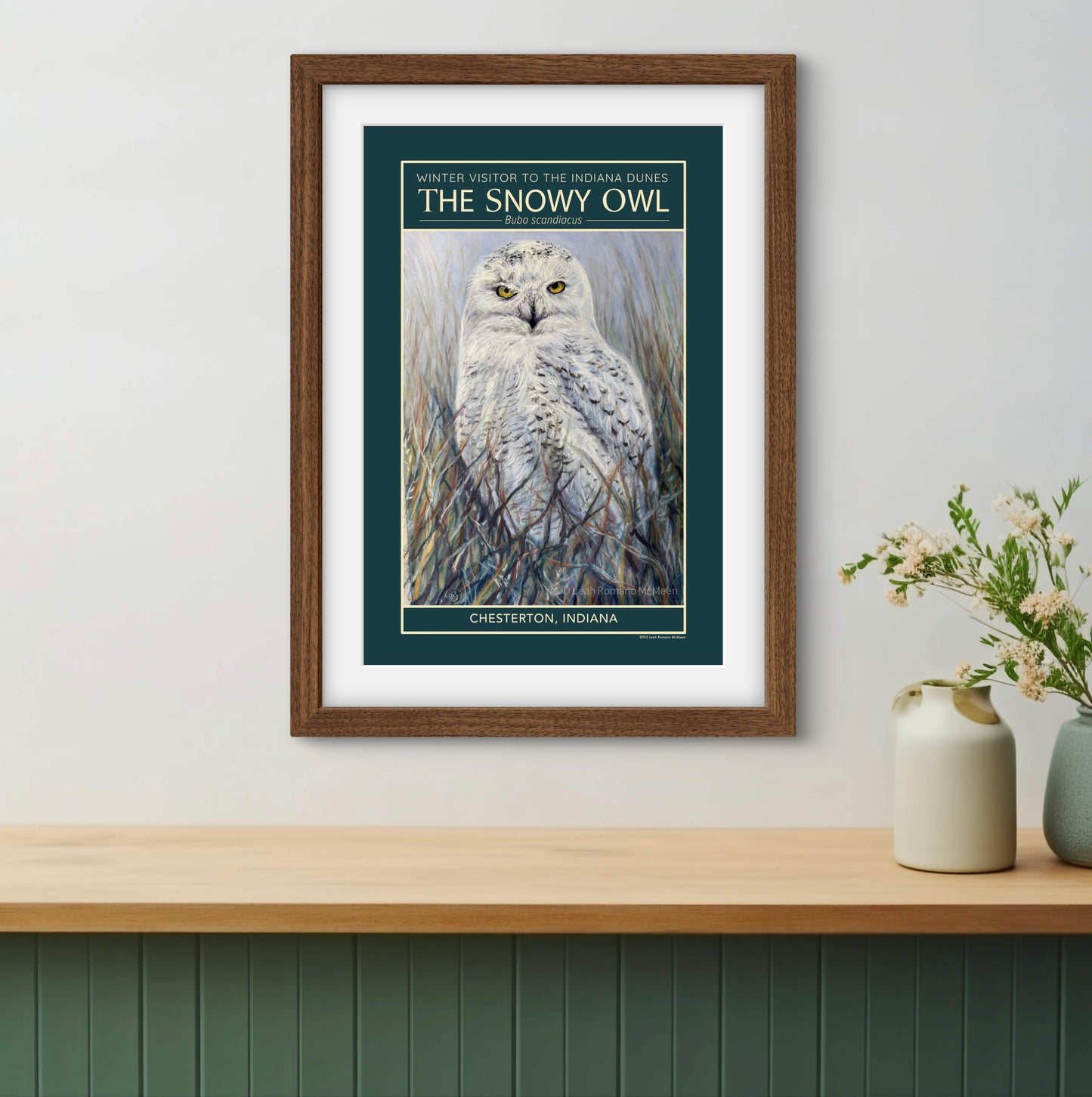 Snowy Owl Winter Visitor WPA Poster And Art Print