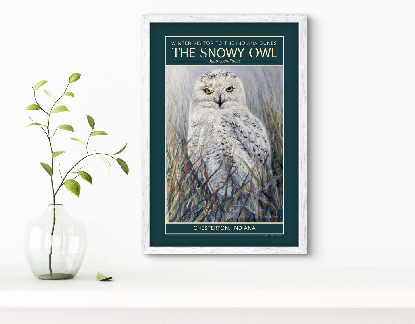 Snowy Owl Winter Visitor WPA Poster And Art Print