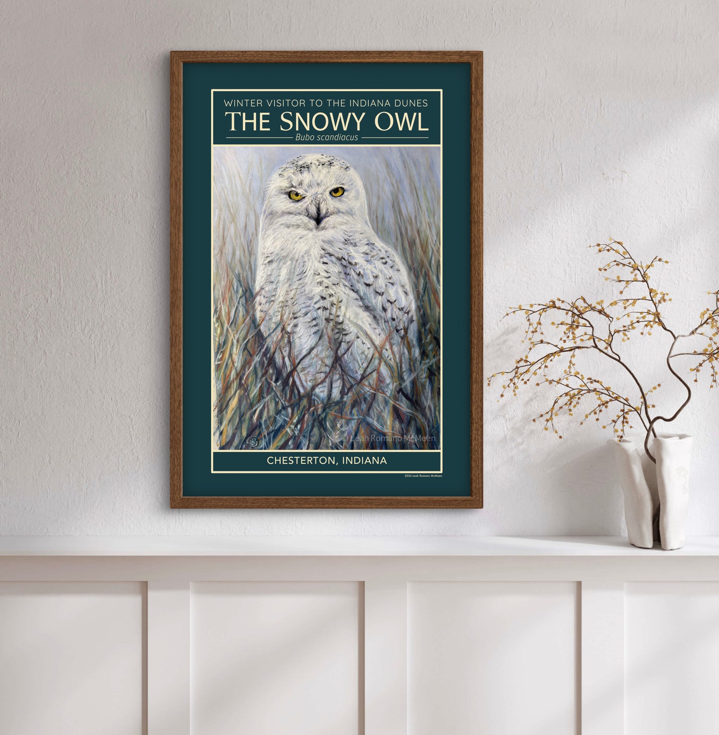 Snowy Owl Winter Visitor WPA Poster And Art Print