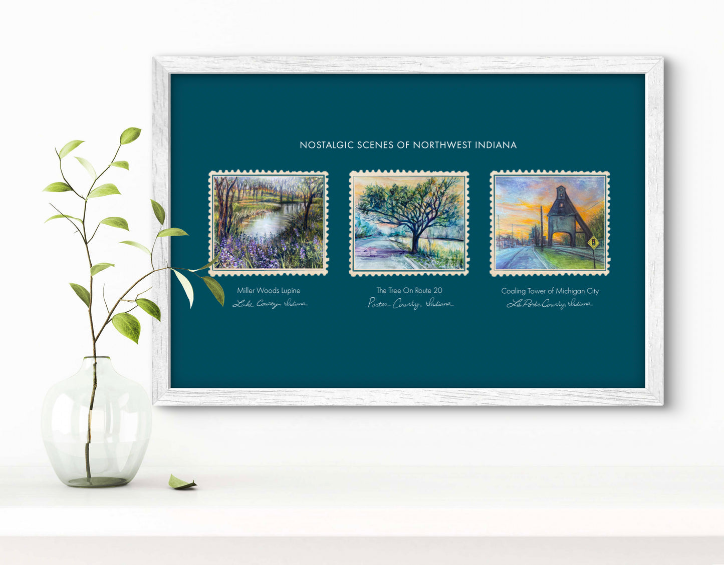 Nostalgic Scenes of Northwest Indiana - Art Print Poster Print