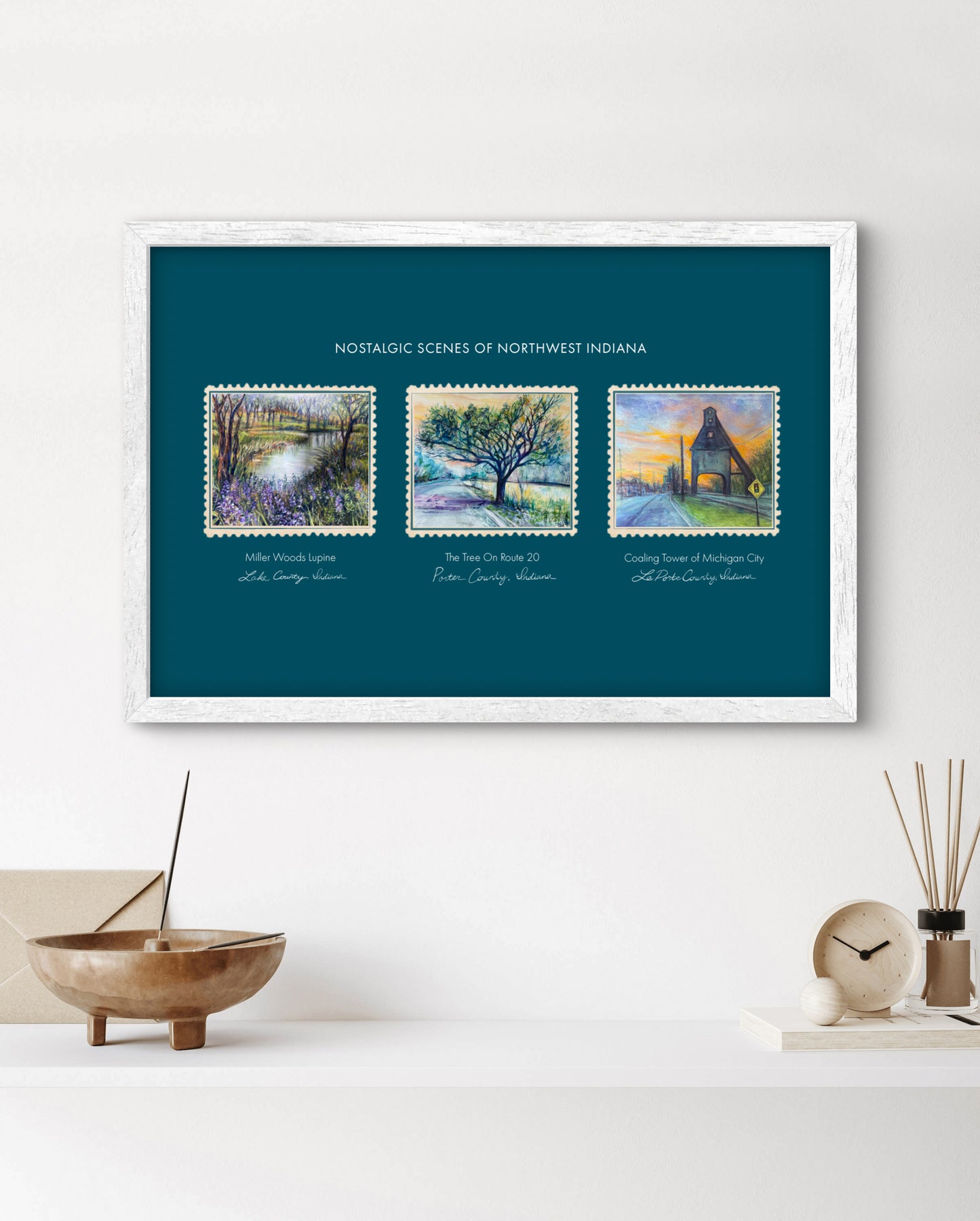 Nostalgic Scenes of Northwest Indiana - Art Print Poster Print