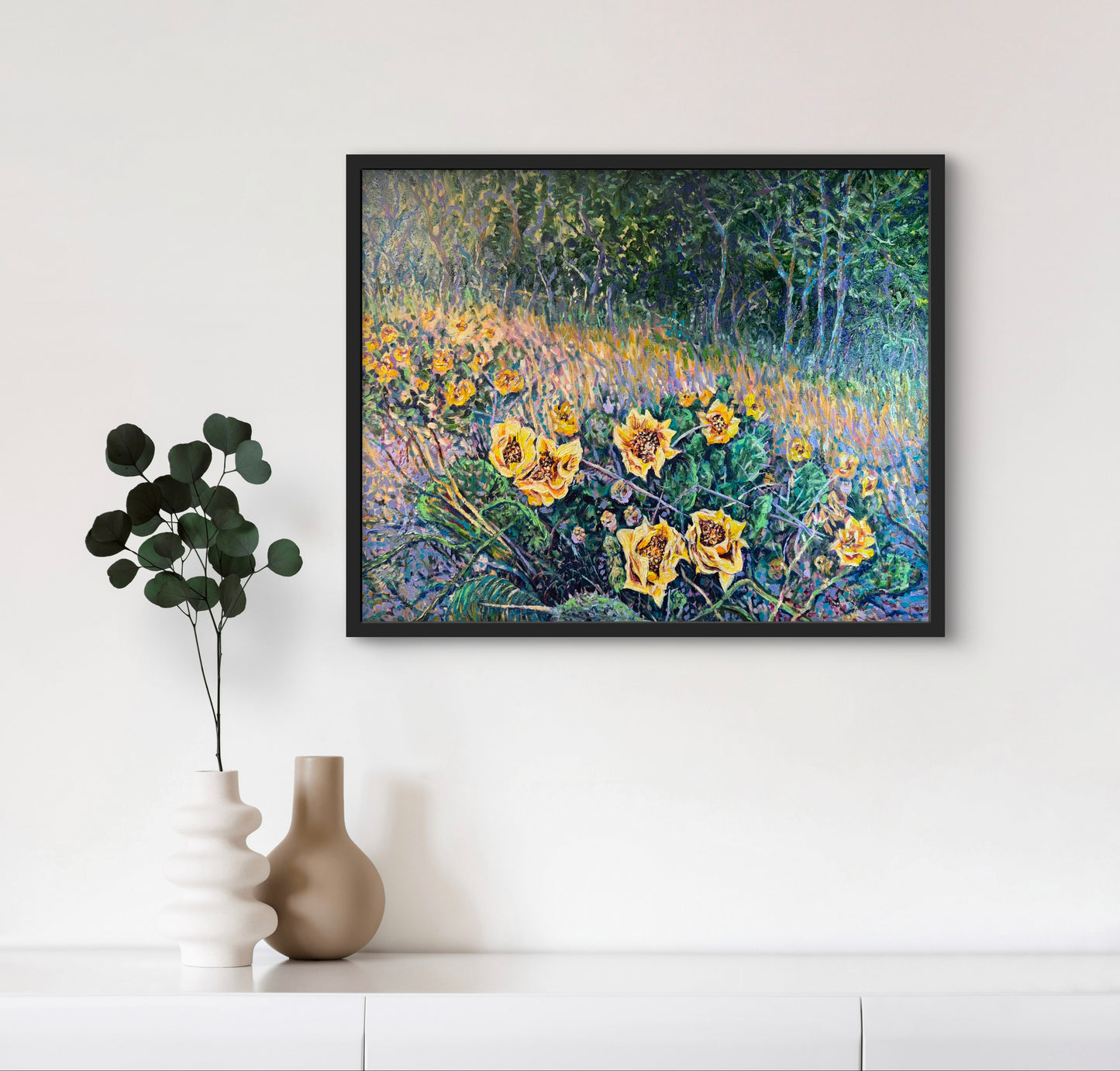 Where The Prickly Pears Bloom – Stretched Canvas Print