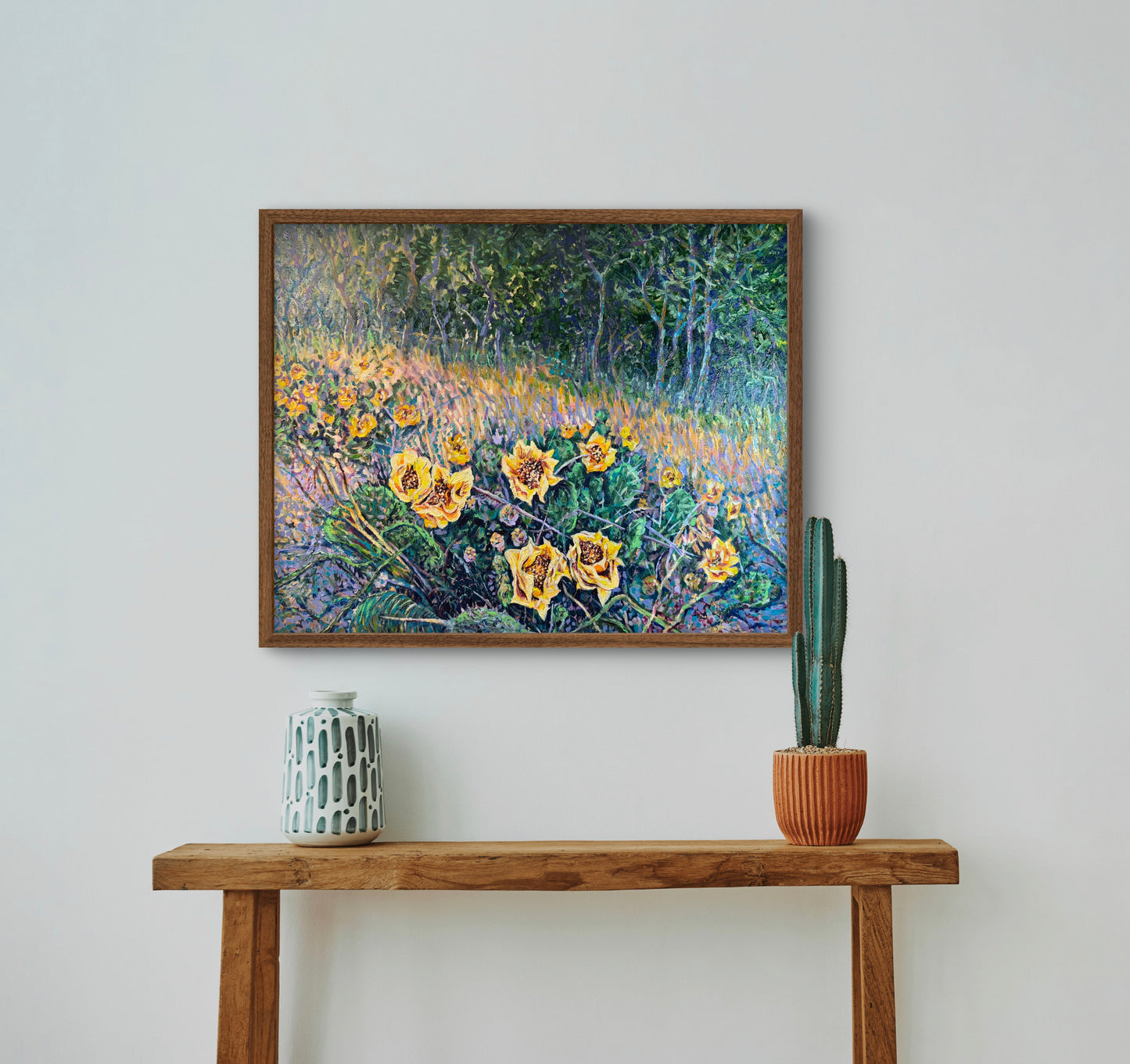 Where The Prickly Pears Bloom – Giclée Paper or Stretched Canvas Print from Oil Original