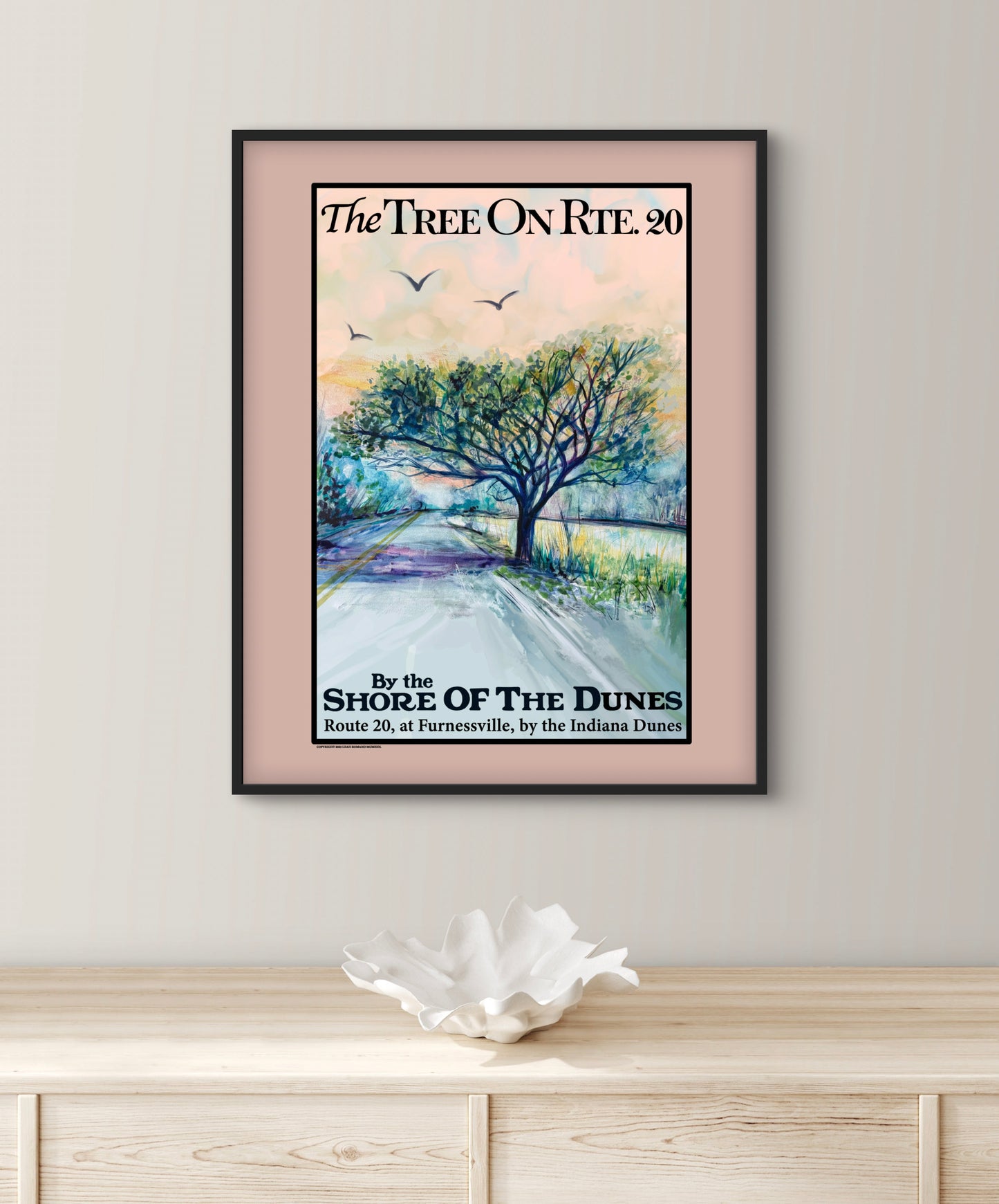 The Tree On Rte. 20 - WPA Art Poster