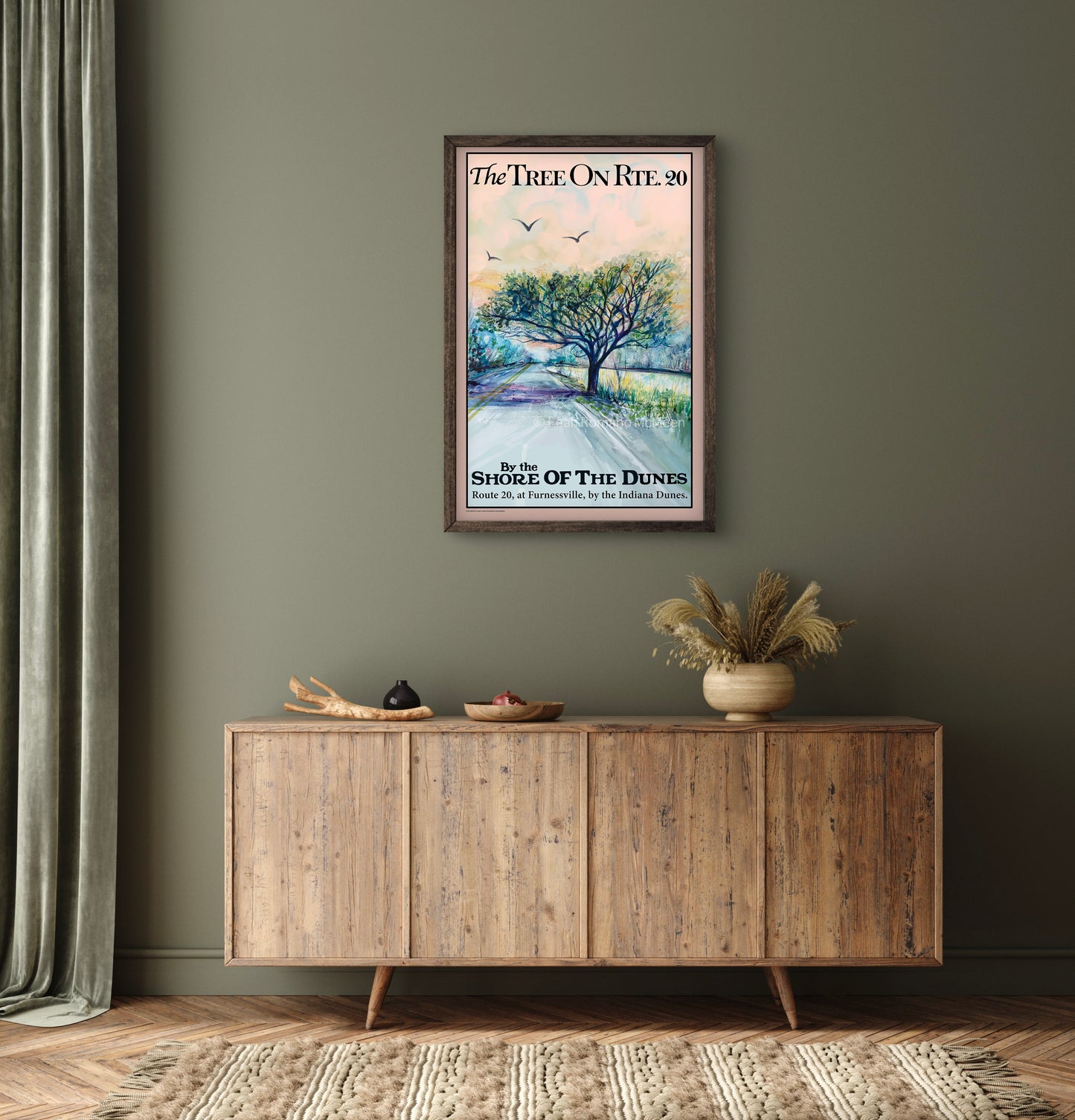 The Tree On Rte. 20 - WPA Art Poster