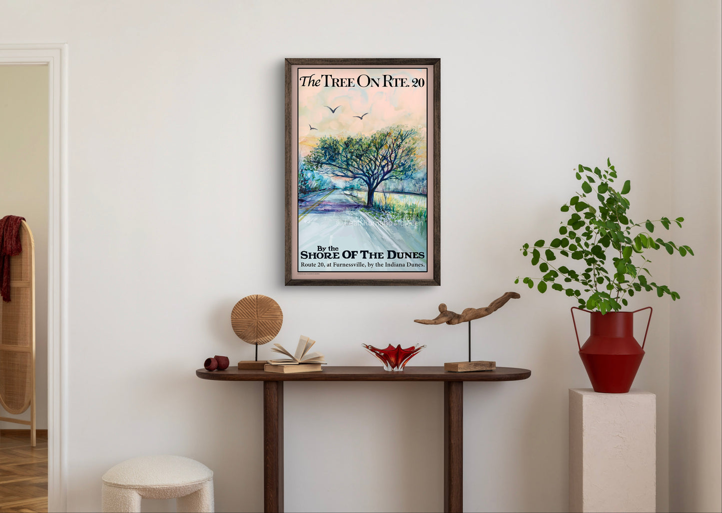 The Tree On Rte. 20 - WPA Art Poster