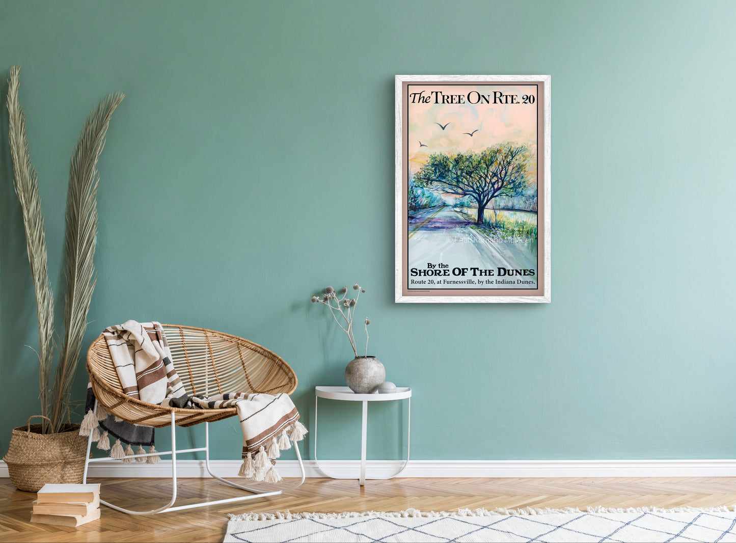 The Tree On Rte. 20 - WPA Art Poster