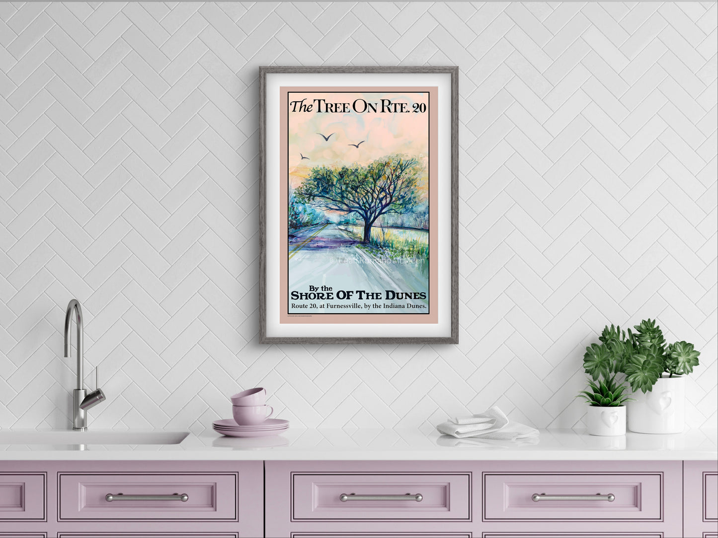 The Tree On Rte. 20 - WPA Art Poster