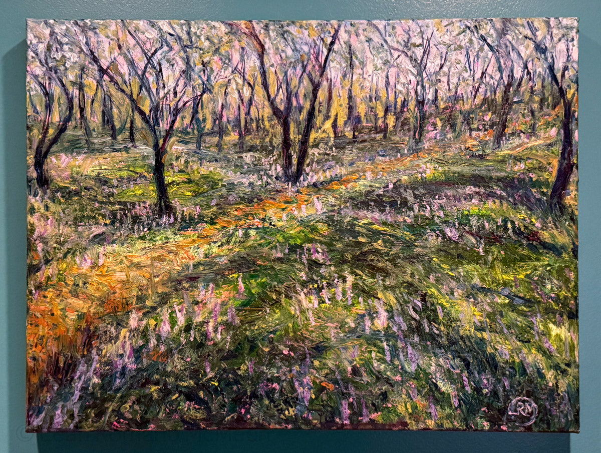 Lupine Forest oil painting