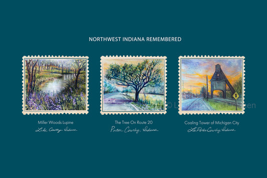 Northwest Indiana Remembered - WPA Poster Tryptich