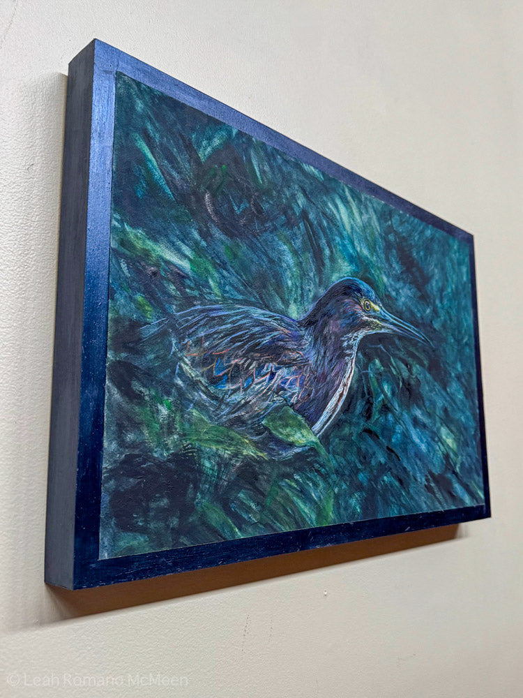 Green Heron, The Nightwatcher - Original Watercolor Painting