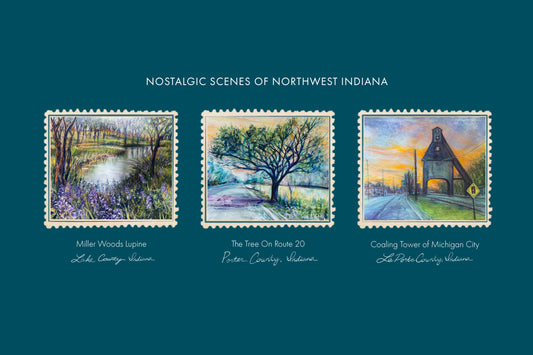 Nostalgic Scenes of Northwest Indiana - Art Print Poster Print