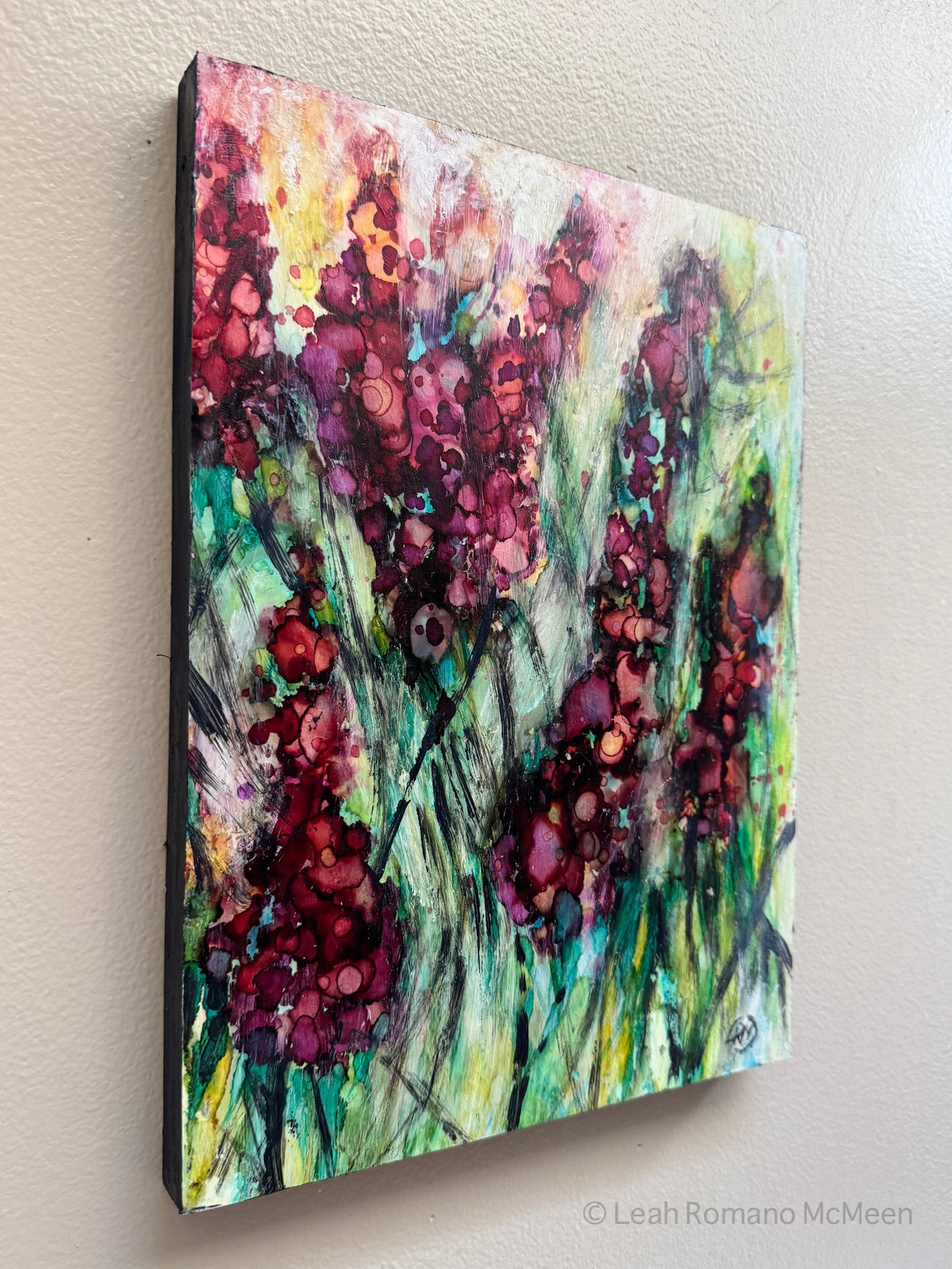Sumac Alcohol Ink Painting