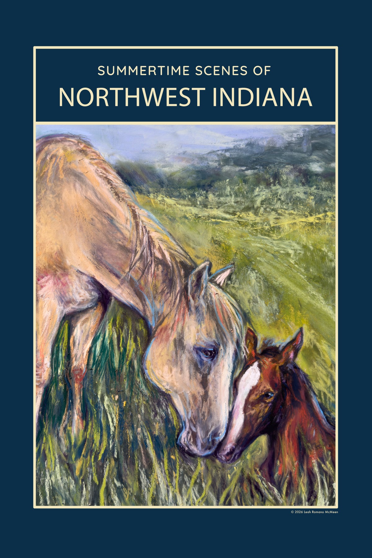 Summertime Scenes of Northwest Indiana – Horse Art Poster & Print