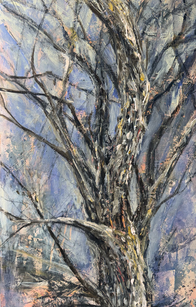 Sycamore In Blue front view painting