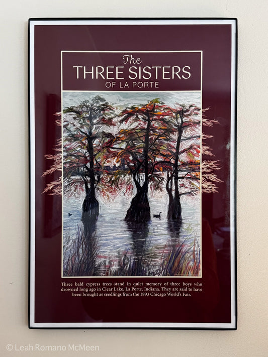 Three Sisters Giclée Poster Print Framed