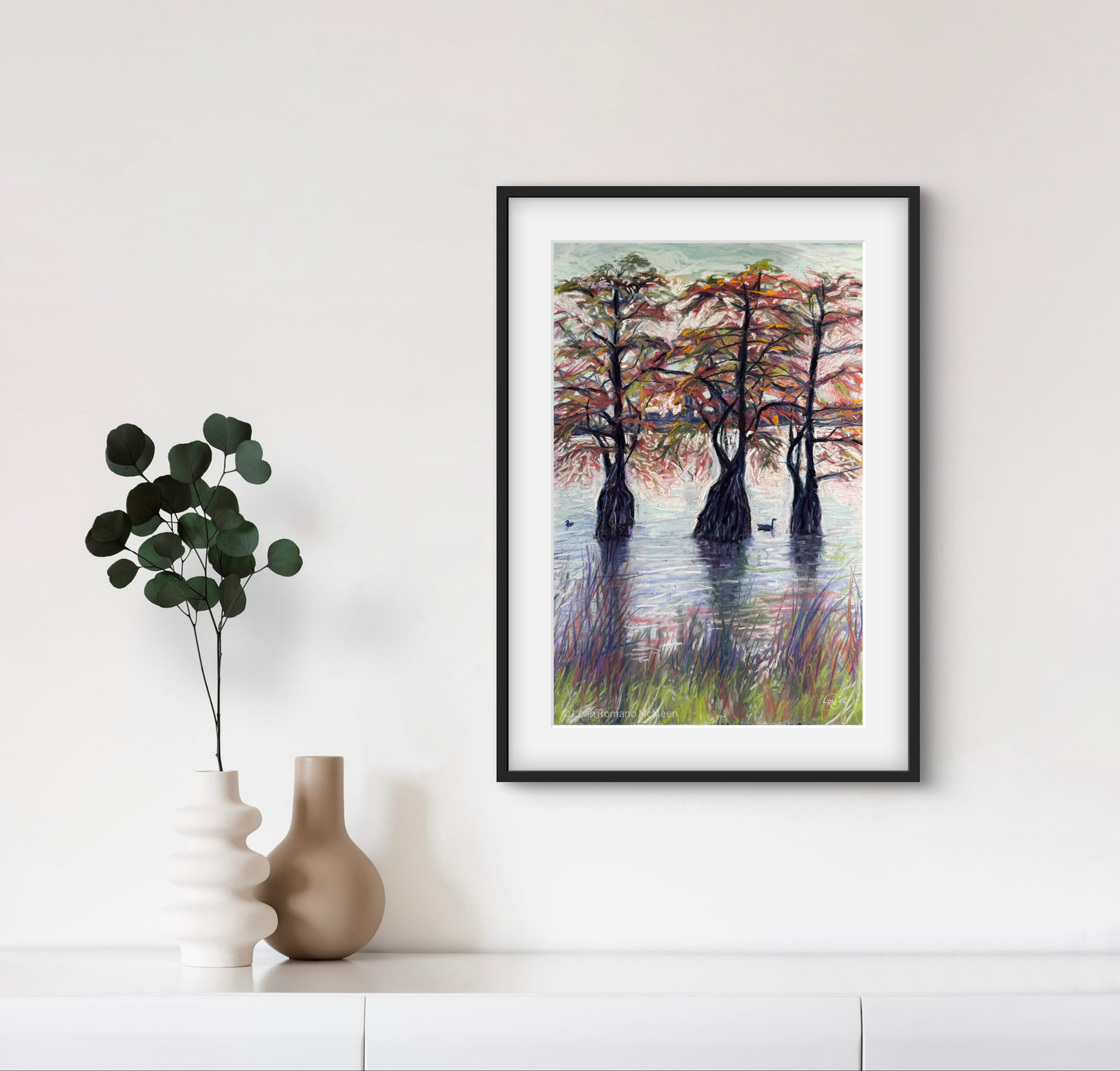 Three Sisters Trees La Porte Indiana Art Print 