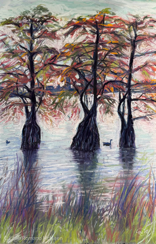Three Sisters Trees La Porte Painting