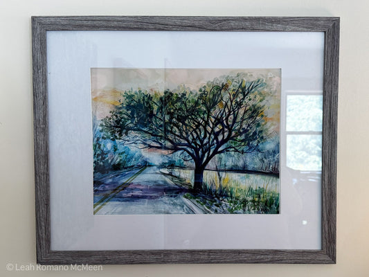 Custom framed print of Tree On 20
