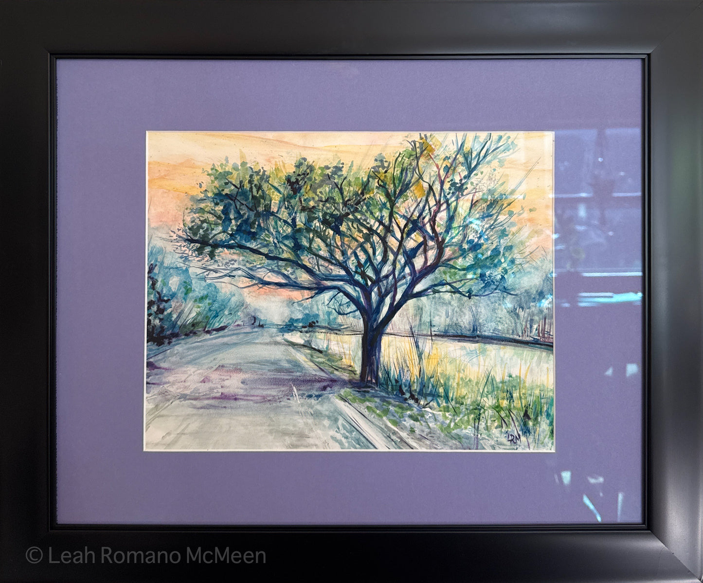 The Tree On Rte. 20 - Original Watercolor Painting