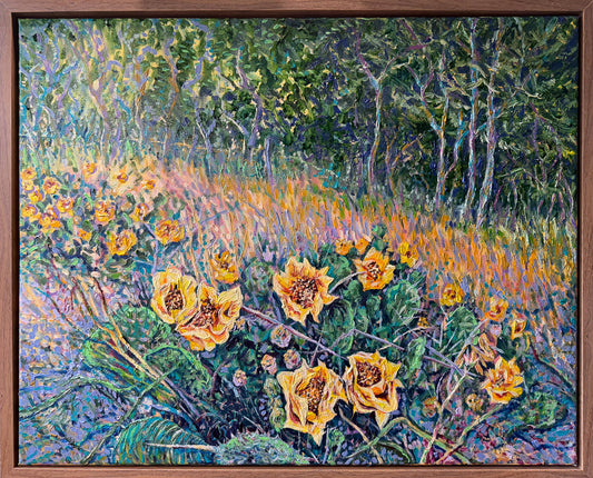 Where The Prickly Pears Bloom – Oil Painting