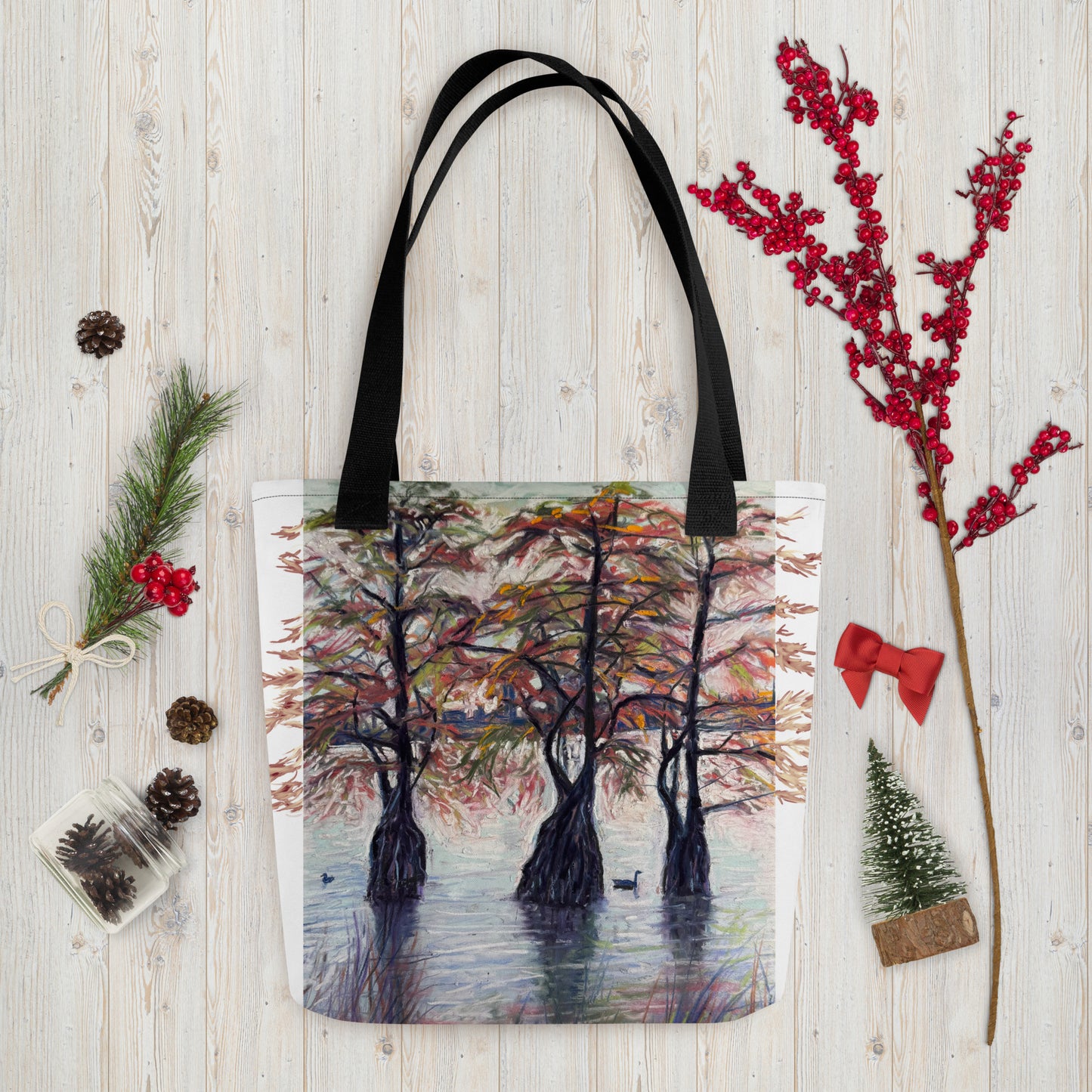 Three Sisters of La Porte Trees Tote Bag