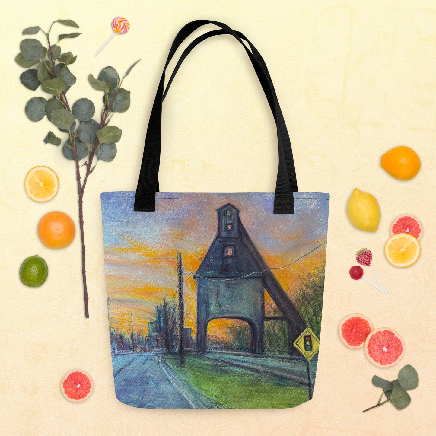 Coaling Tower of Michigan City Tote Bag