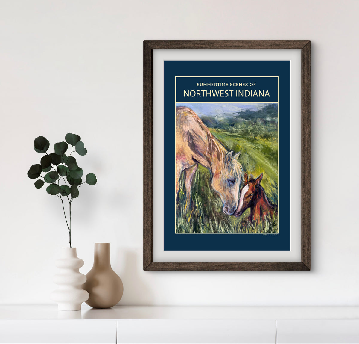 Summertime Scenes of Northwest Indiana – Horse Art Poster & Print