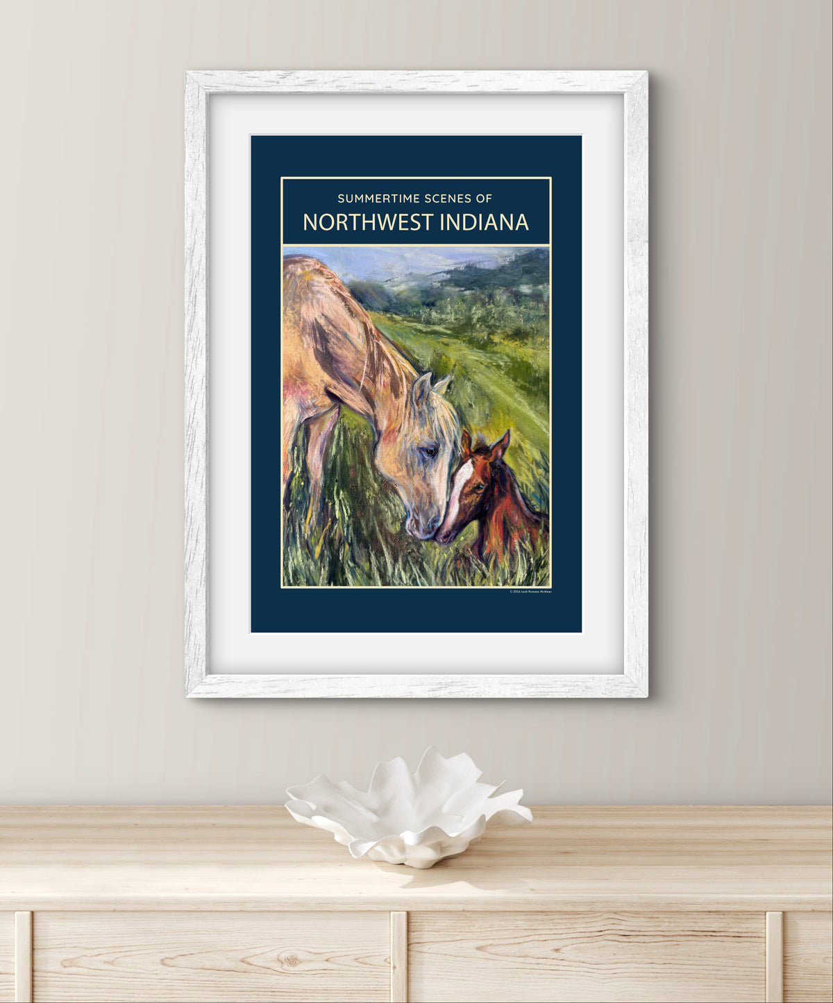 Summertime Scenes of Northwest Indiana – Horse Art Poster & Print