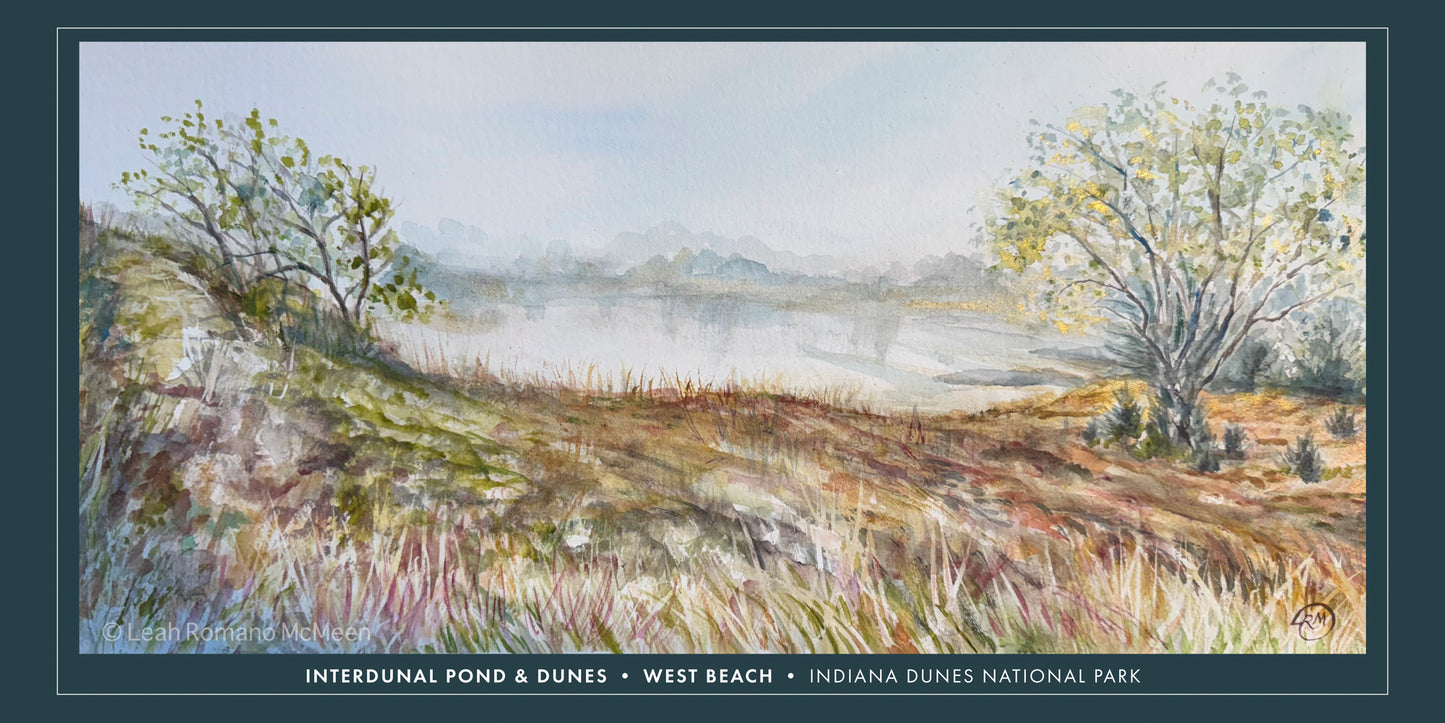 West Beach Indiana Dunes National Park – Giclée Print from Watercolor Original